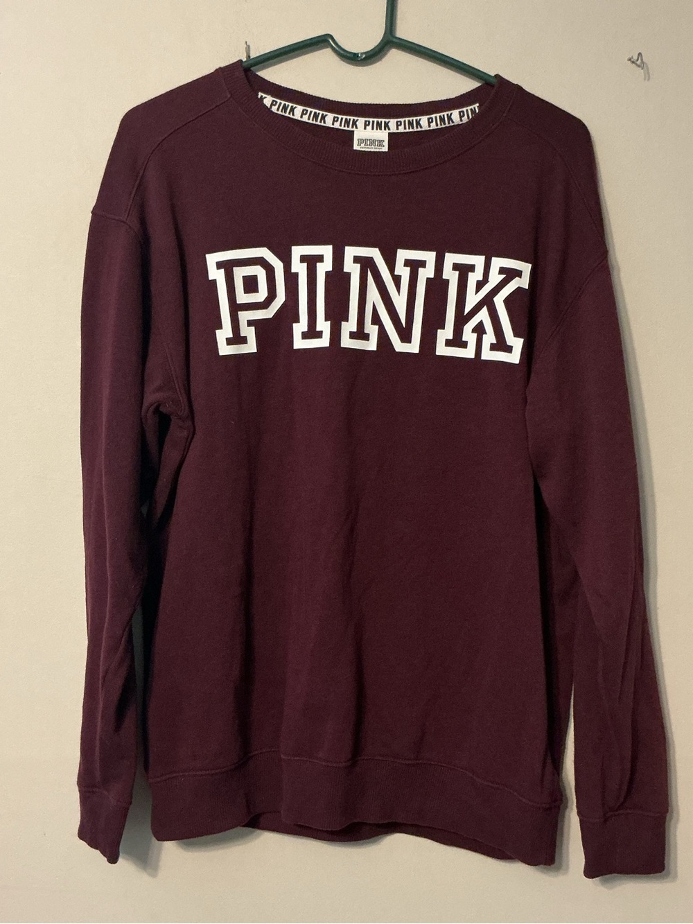 Victoria's Secret PINK Burgundy Sweatshirt